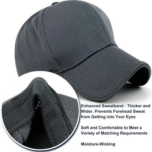 Mens Full Mesh Summer Breathable Running Baseball Hat Quick Dry Womens Moisture Wicking Outdoor Sports Cap in Saudi Arabia