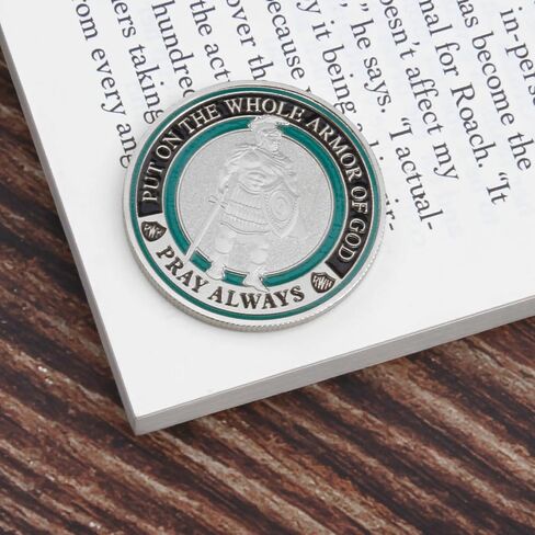 10 Pcs Armor of God Coins, Full Armor of God Custom Coin Set, Christian Religious Prayer Tokens,Bible Study, Military Gifts in Kuwait