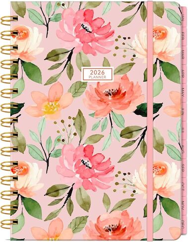 Planner 2025-2026 Planner Weekly and Monthly ، يوليو 2025-يونيو 2026 مخطط تقويم الغلاف 2025-2026 للنساء الحلزوني ، الجيب الداخلي ، 6 "× 8.5" in Kuwait