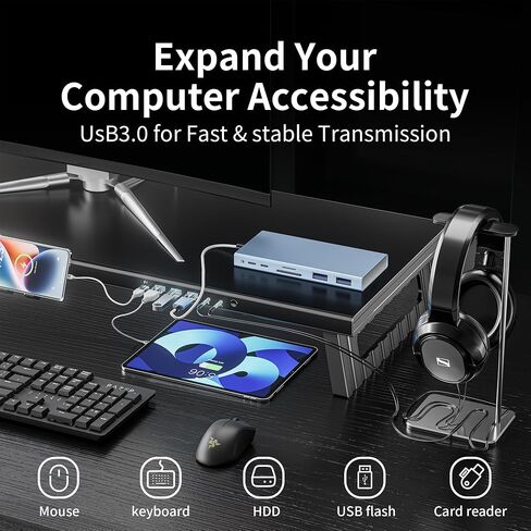 All-Metal Foldable Monitor Stand ,long760mm， 80kg Heavy-Duty Ergonomic Desk Riser, Collapsible Space-Saving Design, Detachable Phone Holder & Anti-Slip Base for Home Office Stability in Kuwait