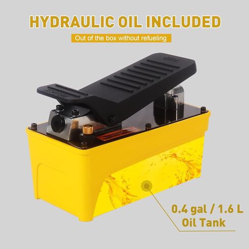 مضخة هيدروليكية 10,000 رطل لكل بوصة مربعة، مضخة قدم هيدروليكية (عمل مفرد)، مضخة قدم بدواسة تعمل بالهواء باللون الأخضر in Kuwait