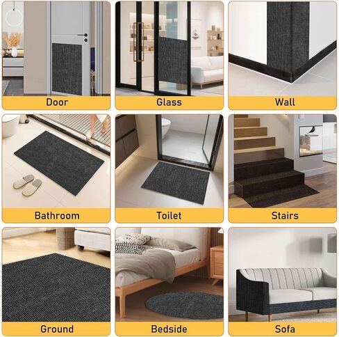 Anti Cat Scratch Furniture Protector - Trimmable Stick-on Sofa Guard Mat, Multi-Surface Protector for Leather Couches, Walls & Cat Towers, 78.7"x15.8" Peel-and-Stick (Dark Gray) in Saudi Arabia