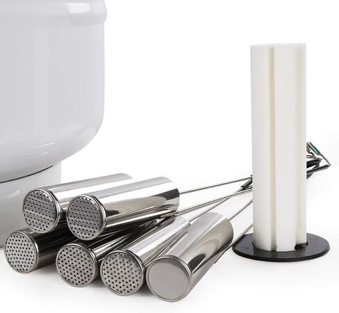 U.S.SOLID 30L Cryogenic Container Liquid Nitrogen LN2 Tank Dewar with Straps 6 Canisters, 125mm Diameter in Saudi Arabia