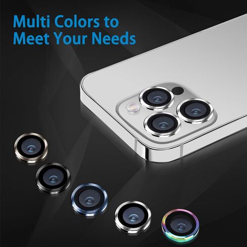 Designed for iPhone 16 Pro and 16 Pro Max Camera Lens Protector, Diamond Glitter Bling Sparkle Lens Cover 9H Tempered Glass Camera Cover Anti Scratch Shockproof Screen Protector for Women Girls in Kuwait