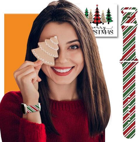 4 Pack Christmas Watch Bands Compatible with Apple Watch Band 38mm 40mm 41mm 42mm 44mm 45mm 46mm 49mm ,Winter Snowman Snowflake Xmas Gift Silicone Sport Replacement iPhone Strap for iWatch Series 10 9 Ultra 8 7 6 5 4 3 2 1 SE Women Men in Kuwait