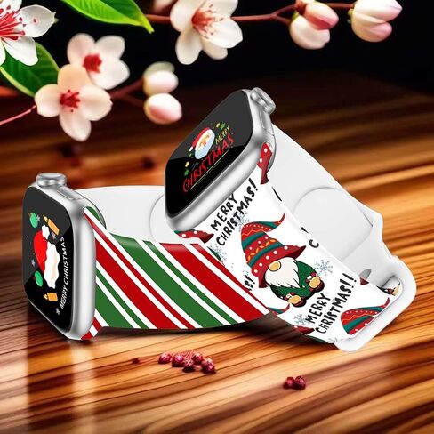 4 Pack Christmas Watch Bands Compatible with Apple Watch Band 38mm 40mm 41mm 42mm 44mm 45mm 46mm 49mm ,Winter Snowman Snowflake Xmas Gift Silicone Sport Replacement iPhone Strap for iWatch Series 10 9 Ultra 8 7 6 5 4 3 2 1 SE Women Men in Kuwait