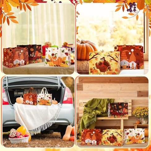 Abbylike 100 Pack Large Easter Gift Bags Bulk Reusable Easter Tote Bags with Handles Non Woven Treat Baskets for Egg Hunt Party Favors, 12.8 x 9.8 x 6.7 Inch in Kuwait