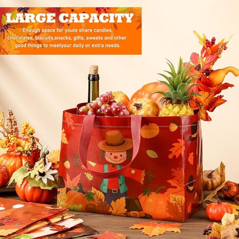 Abbylike 100 Pack Large Easter Gift Bags Bulk Reusable Easter Tote Bags with Handles Non Woven Treat Baskets for Egg Hunt Party Favors, 12.8 x 9.8 x 6.7 Inch in Kuwait