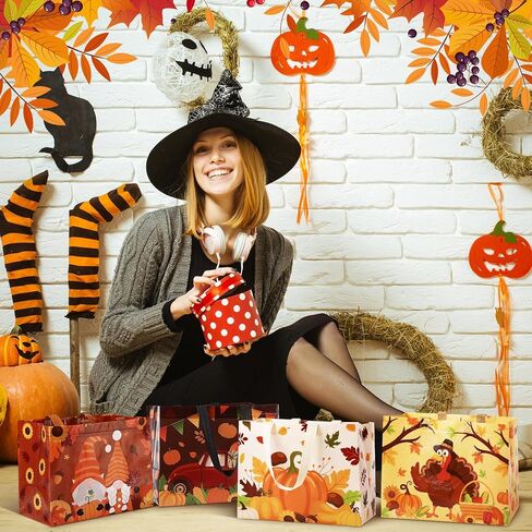 Abbylike 100 Pack Large Easter Gift Bags Bulk Reusable Easter Tote Bags with Handles Non Woven Treat Baskets for Egg Hunt Party Favors, 12.8 x 9.8 x 6.7 Inch in Kuwait