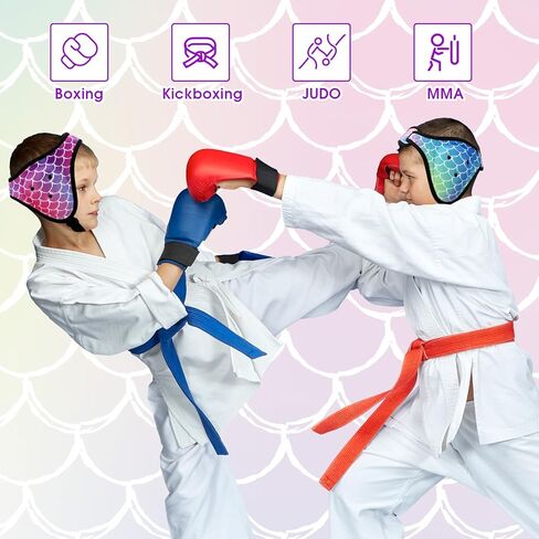 Wrestling Headgear for Adults Soft Grappling Headgear Adjustable Wrestling Ear Guard Wrestling Protective Headgear in Kuwait