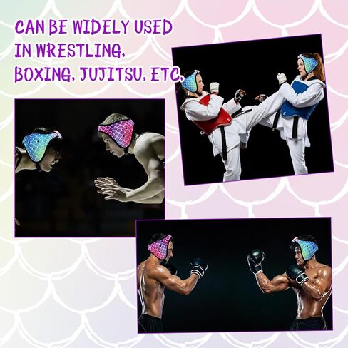 Wrestling Headgear for Adults Soft Grappling Headgear Adjustable Wrestling Ear Guard Wrestling Protective Headgear in Kuwait