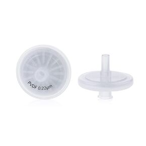 Labfil Syringe Filters PVDF Hydrophilic 25mm Diameter 0.45um Pore Size Filtration Non Sterile for Scientic Lab Pack of 20