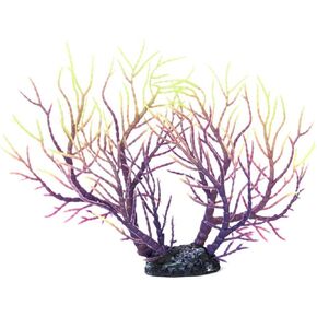 DOITOOL Aquarium Plants Fish Tank Decorations Plants for Fish Tank Fish Tank Artificial Coral Fish Tank Coral Aquarium Reef Ornament Coral Reef Decor Aquarium Coral Purple Decorate Mini