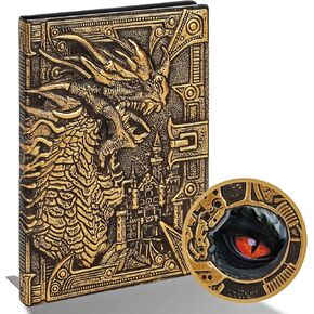 3D Dragon DND Journal Writing Notebook, Fantasy D&D Leather Journal Book for Dungeons and Dragons Gifts Nerdy DM & Players RPG Lovers Accessories, 200 Pages A5 Travel Notepad for Men or Women in Saudi Arabia