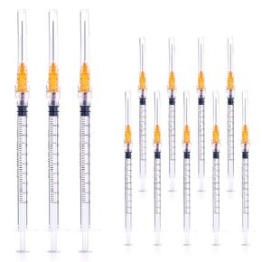 20Pack 5ml Syringes with 21 Gauge 1.5 Inch Needle for Industrial, Scientific Labs, Liquid Dispensing, Oil or Glue Applicator, Individually Wrapped