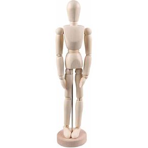 عارضة أزياء خشبية للفنان Lorcnz 1 لتزيين المنزل المثالي/رسم شخصية بشرية ثلاثية الأبعاد (8 بوصات) in Kuwait