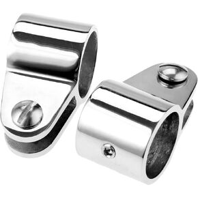 Pair of Bimini Top Jaw Slide , O.D.20/22/25/32mm Marine Stainless Steel 316 Top Jaw Slide Cap Bimini Railing Fitting for Yacht Boat Hardware (20mm 3/4inch)