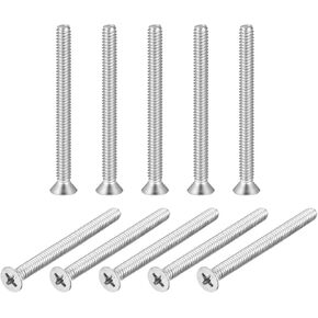 Uxcell 1/4-20x3 "مسامير آلة ذات رأس مسطح فيليبس 304 مسامير من الفولاذ المقاوم للصدأ 10 قطعة in Saudi Arabia