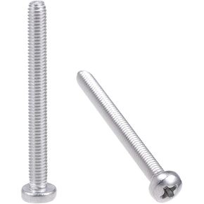 uxcell M3x20mm Machine Screws Pan Phillips Cross Head Screw 304 Stainless Steel Fasteners Bolts 100Pcs