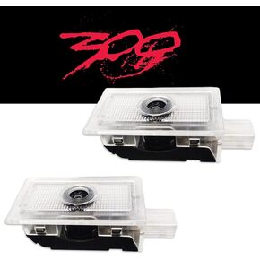 جهاز عرض شعار أضواء باب السيارة قطعتين من Hitluste مصمم لكرايسلر 300 300C 300S 2005-2022 [لا يبهت أبدًا]، ضوء ظل شبح لجهاز العرض الأحمر، 300 ملحق ضوء خطوة للباب - أحمر 01 in Kuwait