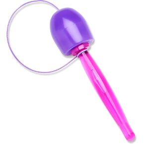 Perinola venezolana (Purple). AKA: Bolero, Balero, Capirucho, Choca, Coca, Emboque, Kendama. Similar to Cup-and-Ball.