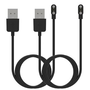 RuenTech Compatible with TOZO S4 S3 S2 Smart Watch Charger, Replacement USB Charging Cable 3.3 Ft Charging Cord for TOZO S2 Pro/S2 44mm/S2 40mm Smart Watch (Black&Black)