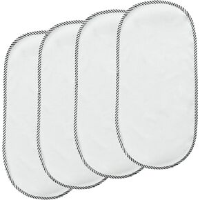 PandaEar 4 Pack Waterproof Changing Pad Liners, Baby Diaper Changing Underpads Liner Soft Changing Table Cover -23.6" x 11.8"