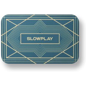 لوحات رقائق البوكر المستطيلة من SLOWPLAY، عبوة من 10 قطع، لوحات احترافية على الطراز الأوروبي بدون فئة، مركب سيراميك 34 جرام...