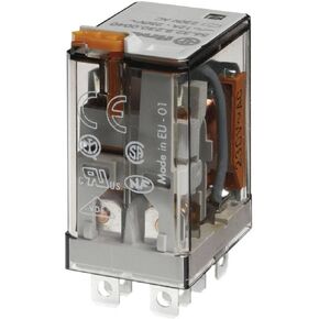 Finder 56.32.9.024.0040 DPDT 12A, 24V DC Coil, AgNi Contact, Miniature Power Relay