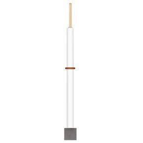 stonylab Graphite Sheet Electrode, 99.95% Purity 0.59 x 0.59 x 0.12 in Graphite Cathode with Copper Rod for Electrochemical Laboratory