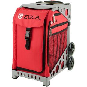 ZUCA Bag Chili Insert & Gray Frame w/ Flashing Wheels
