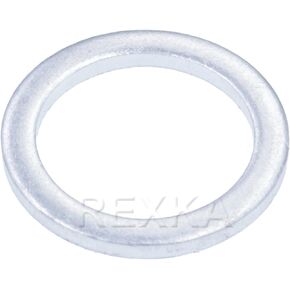 Rexka Aluminum Oil Drain Plug Gasket 18mm Aluminum Crush Washer for Transfer Case Toyota 90430-18008 90430-A0003(Pack of 20)