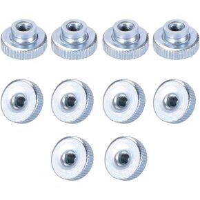 uxcell Knurled Thumb Nuts, 10Pcs M3x0.5mm Iron Round Knobs Fastener for 3D Printer Parts