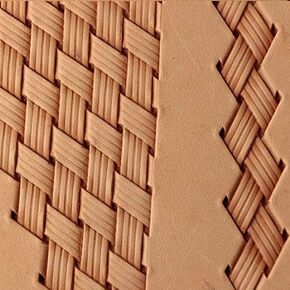 Leather Stamp Tool Stamping Working Carving Punches Tools Craft Saddle Brass Basket Weave #261