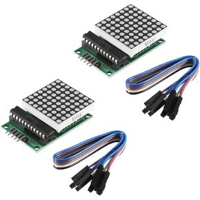ACEIRMC 5PCS MAX7219 8x8 Dot Matrix LED Display Module 5V MCU Control MAX7219 88 LED Dot Matrix DIY Kit (B)