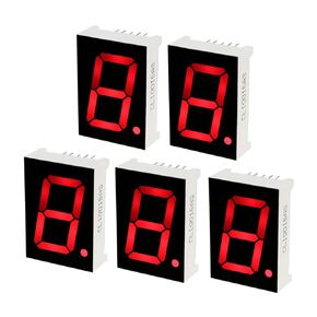 uxcell Common Cathode 10 Pin 1 Bit 7 Segment Display 1.34 x 0.94 x 0.41 Inch 1" Red LED Display Digital Tube 10pcs