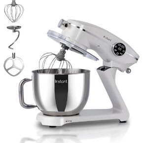 Instant Pot Stand Mixer Pro,600W 10-Speed Electric Mixer with Digital Interface,7.4-Qt Stainless Steel Bowl,From the Makers of Instant Pot,Dishwasher Safe Whisk,Dough Hook and Mixing Paddle,Blue