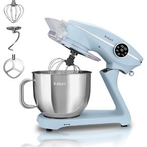Instant Pot Stand Mixer Pro,600W 10-Speed Electric Mixer with Digital Interface,7.4-Qt Stainless Steel Bowl,From the Makers of Instant Pot,Dishwasher Safe Whisk,Dough Hook and Mixing Paddle,Blue
