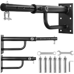 YXGOOD Adjustable - Heavy Punching Bag Wall Mount Hangers, Boxing Bag Bracket for Home Gym Indoor Outdoor, Rotates 360° Supporting Up to 350 LB