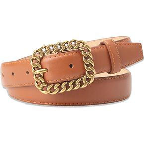 FACITE Belts for Women Trendy Womens Belts for Jeans Dress Belt Women Soft Leather Belt Ladies Waist Adjust Size Up to 38"
