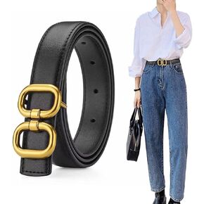 FACITE Belts for Women Black Leather Belt Women Brown Womens Belts for Jeans Dress Waist Belt for Women Trendy Plus Size
