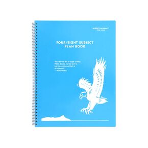 Action Publishing Whaley Planbook (9 x 12 inches) 4/8-Subject Grade Book For Lesson Plans, And Seating Chart, 40 Weeks (P48)