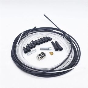 5 Metres DIY Throttle Cable Kit Nipples Ferrules Barrel Nipples Carb Neoprene Boots Mid-Adjuster
