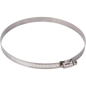 Rocky Mountain Goods Heavy Duty Stainless Steel Hose Clamp - Clamp Range is 6 1/8" x 7" - (No. 104) - 1/2" Band Width - Worm Drive Hose Clamp - Stainless Steel Screw (3)