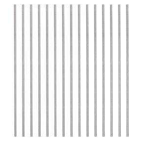 HARFINGTON 15pcs Round Rods 2.3mm x 100mm High Speed Steel (HSS) Lathe Bar Stock DIY Craft Tools for Turning Facing Drilling Threading