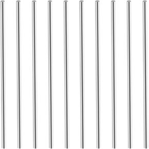 Utoolmart Round Steel Rod,2.6mm HSS Lathe Bar Stock Tool 100mm Long, for Shaft Gear Drill Lathes Boring Machine Turning Miniature Axle, Cylindrical Pin DIY Craft Tool, 10pcs