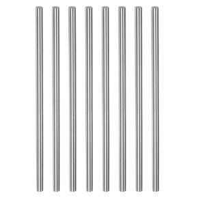 HARFINGTON 8pcs Round Rods 4.5mm x 100mm High Speed Steel (HSS) Lathe Bar Stock DIY Craft Tools for Turning Facing Drilling Threading