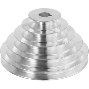 HARFINGTON Aluminum A-Type 5 Step Pulley Wheel 18mm Bore 55-150mm Outer Dia for A-Type V-Belt 12.7mm Belt Width in Kuwait