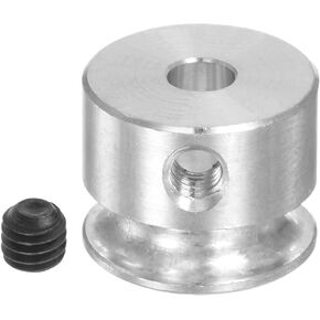 HARFINGTON V-Type Pulley 3mm Bore 12mm Outer Dia Single Groove Aluminum Alloy for 3MM PU Round Belt Motor Shaft Drilling Machine