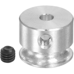 HARFINGTON V-Type Pulley 3mm Bore 12mm Outer Dia Single Groove Aluminum Alloy for 3MM PU Round Belt Motor Shaft Drilling Machine